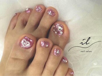 イル 神戸店/ピンクミラー×ゴテゴテデザイン