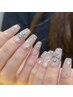 ［HAND］憧れの美爪ロングに変身☆長さ出し10本＋持ち込み　