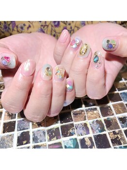 アティックネイルアトリエ(attic nail atelier)/ミックスアートネイル★