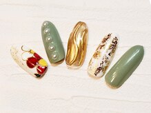 ビーケア 自由が丘店(B.care)/お正月ネイル￥6480