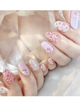 マーノ 稲毛海岸店/押し花ネイル