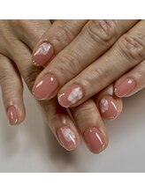 プリード 日進香久山店(PULIDO)/水彩フラワーネイル