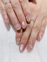 エムデコビューティ(M-DecoBeauty)/マグネットネイル　ミラーアート