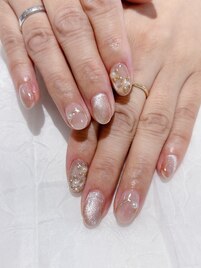 マグネットネイル　ミラーアート