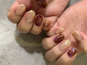 ネイルサロンアンドスクール ミュー(Nail Salon & school mieux)の写真/【自爪を削らないパラジェル変更可能!】心斎橋駅徒歩1分!当店人気No.1☆デザインにお悩みの方へオススメ◎