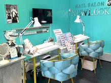 ネイルサロン NEW LOOK 八重瀬店の雰囲気(ティファニーブルーでこだわりの可愛い店内♪)