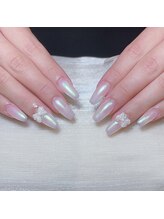 ウナネイルサロン 渋谷店(Una nail salon)/チップ長さだしオーロラ