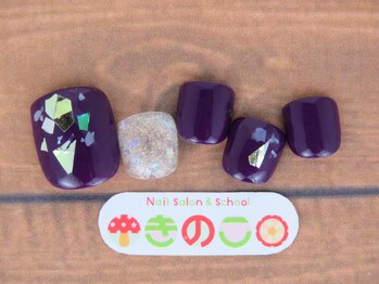 ネイルサロン きのこ/選べるフットデザインSコース