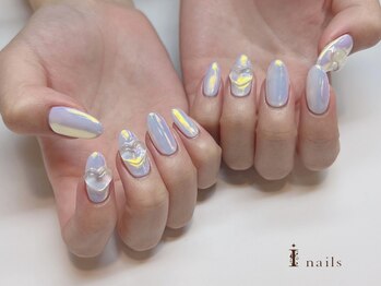 アイネイルズ 四条河原町店(I-nails)/オーロラハート¥6500～11500