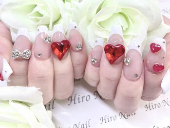 ヒロネイル(Hiro Nail)の写真/長さ出しで指先を美しく！爪の形を整えて、綺麗なスカルプに♪理想のデザインが叶うハイセンスなスカルプ☆