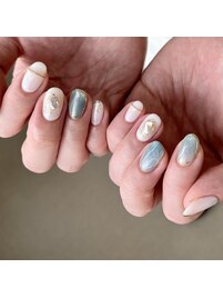 きれいめニュアンスネイル