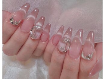 マルチューネイル 池袋(MARUCHU NAIL)/ チークマグネットフレンチ