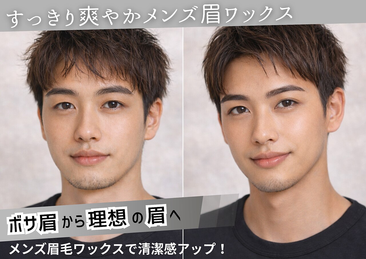 【初めての方に◎】似合わせ診断付き☆垢抜けメンズ眉ワックス  \7000→