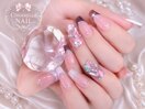 【スカルプ長さ出しネイル】