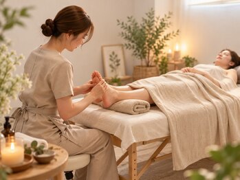 ここそわん(KOKO et ses SOINS)の写真/【アロマ×ホットストーン】で巡りを整え、重だるい脚をすっきり軽やかに♪