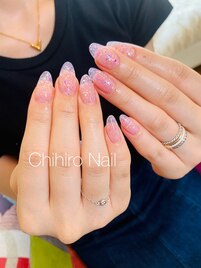 短めスカルプ・クリアオーロラネ