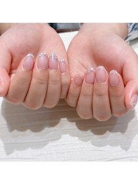 ピンクネイル/オフィスネイル