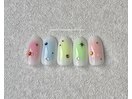 カラフルチークネイル