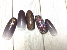 コルジャ(CORUJA)/ブラウンパープルフラワー♪7150