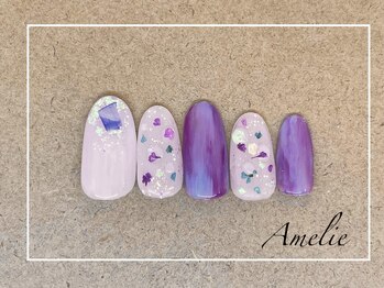 アメリ(Amelie)/ドライフラワー/水滴/シェル