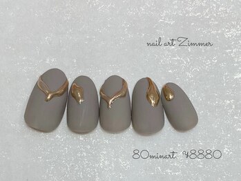 ネイルアート ジマー/80minartコース¥8880