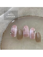 ネイルズガーデン(NAILS GARDEN)/チェックネイル