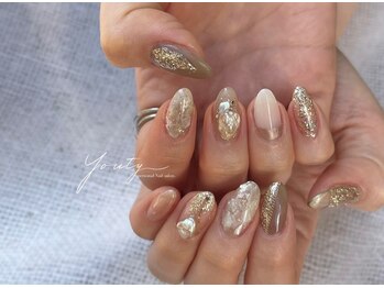 ユーティーネイル(Youty Nail)/ベージュゴールドニュアンス