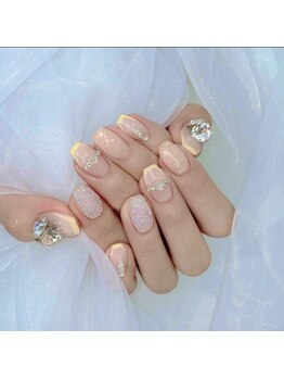 ティーアンドビー ネイルスタジオ(T&B NAIL STUDIO)/トレンドワンホンちゅるんネイル
