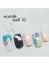 スカラべネイル52 春日部(Scarab Nail 52)/おすすめ♪Designネイル☆￥8900