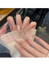 ヘブン ネイル 鶯谷(HEAVEN Nail)/Long French Tips Design