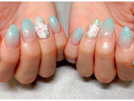 フラワーネイル/パステル/春夏