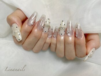 リナ ネイル(Linanails)の写真/【持ち込みアートOK】流行りのアート～ニュアンスネイルまで丁寧カウンセリングと高技術で理想を叶えます♪