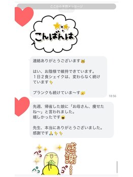 がばい整体院。/お客様の声（ダイエット1）