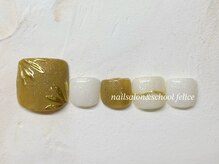 フェリーチェ(nail salon＆school felice)/フットネイル/定額制9900円/瑞江