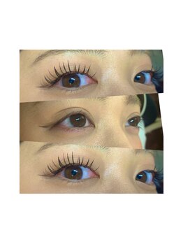 リシェルアイラッシュ 小田原(Richelle eyelash)/*フラットラッシュ× ブラウン