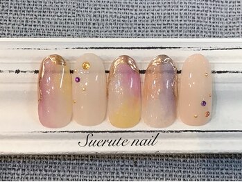 スエルテ ネイルサロン 北千住店/囲みミラーネイル ¥8000
