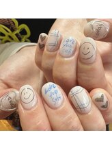 ダブリュー(W.)/落書きネイル