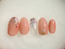 ネイルサロン フローリア(nail salon Florir)/ピンク×ラメ