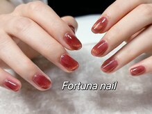 フォルトゥーナ 神田(Fortuna)/秋ボルドーマグネットネイル