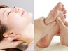 【温感アイマスク付】Footリフレ+首肩ジェルケア　60分　7700円