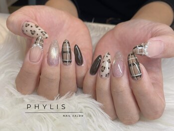 フィリス 横浜店(PHYLIS)/シーズンコース　チェックネイル