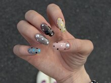 ネイル アヴァンス JR和歌山店(Nail AVANCE.)/【honoka】カラフルドットネイル