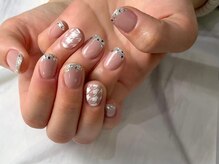 ネイル マックスケリー 神戸(MAXKELLY)/千鳥格子ネイル