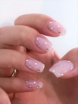 crystal stone nails
