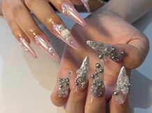 ネイルスタジオイー(nailstudio E)/【Miho】アシメ*.+゜