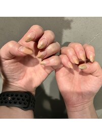 塗りかけネイル