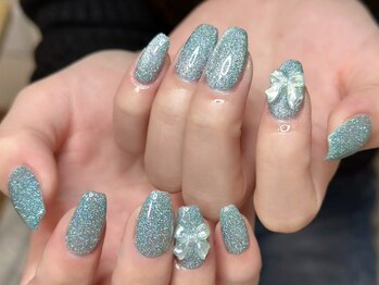ウサギネイル 新大久保店(usagi nail)/リボンネイ