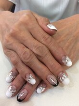 シャンネイルケアサロン(Shan Nail caresalon)/キラキラ リボンネイル