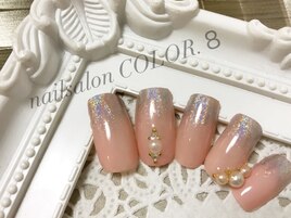 ワンカラー、ユニコーンネイル