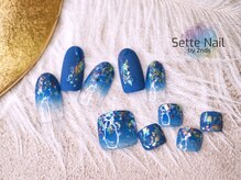 セッテネイル(Sette Nail)/ブルーカラグラハンド×フット